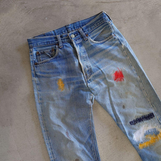 ビンテージ LEVI'S リーバイス501 スモールe 66後期 入荷 リメイク1点もの