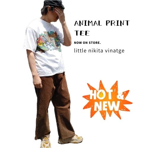 新作 サファリ プリント Tee 入荷
