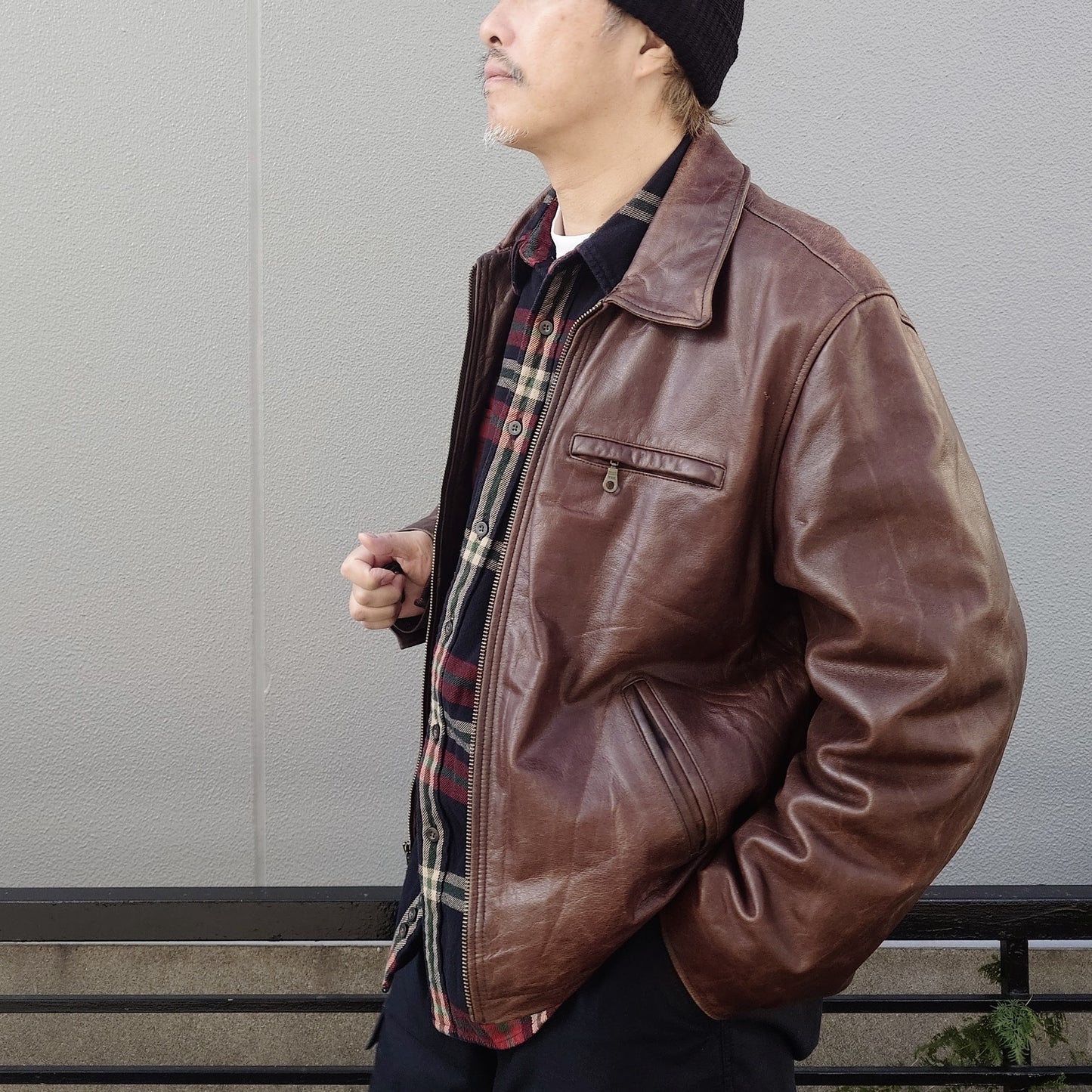 wilsons tracker leather jacket M USA