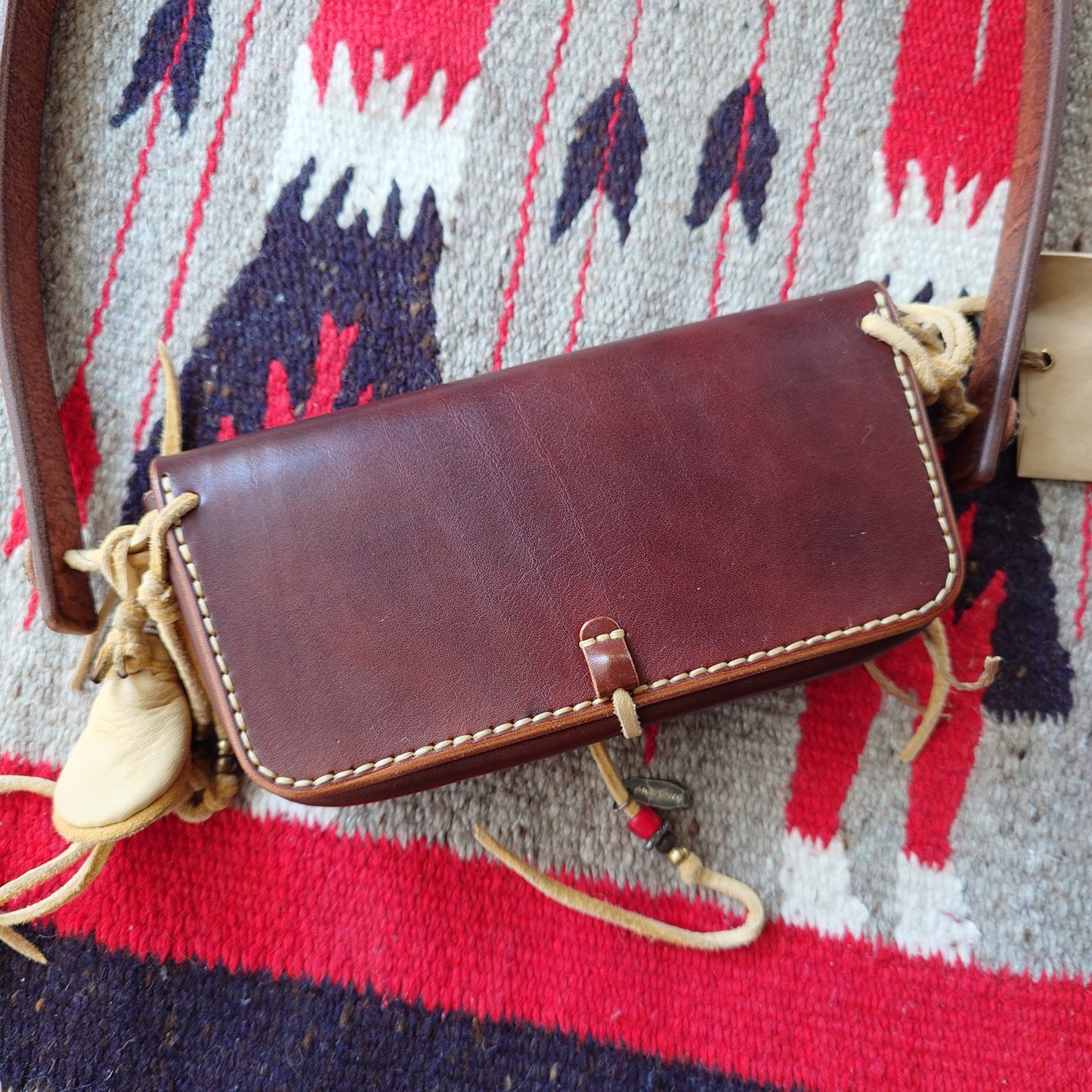OWLSONG Leather shoulder concho wallet BROWN