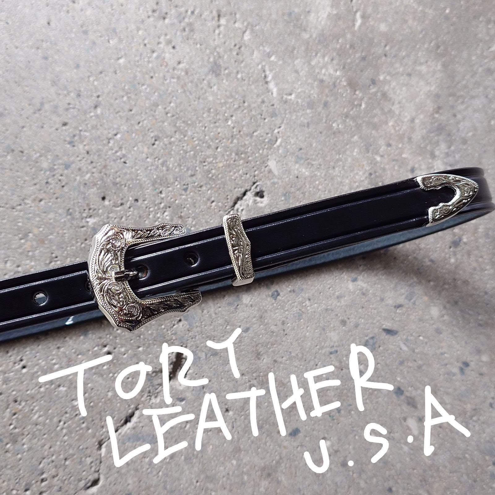 TORY LEATHER トリーレザー 2244 ベルト ブラック 32 店舗受取可 TORY