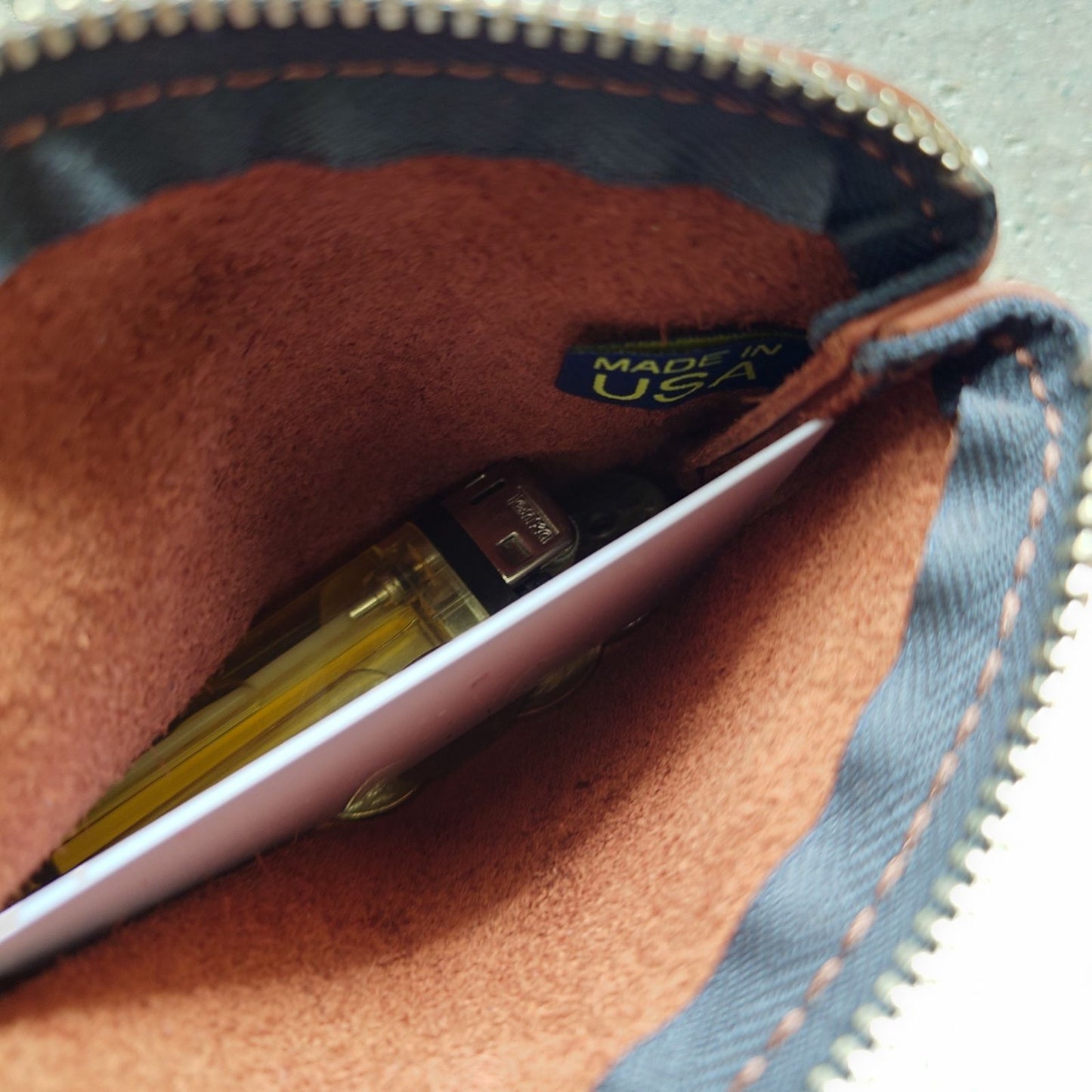 MOONSHINE LEATHER USA porch coin wallet 本革ポーチ 小銭入れ LARGE