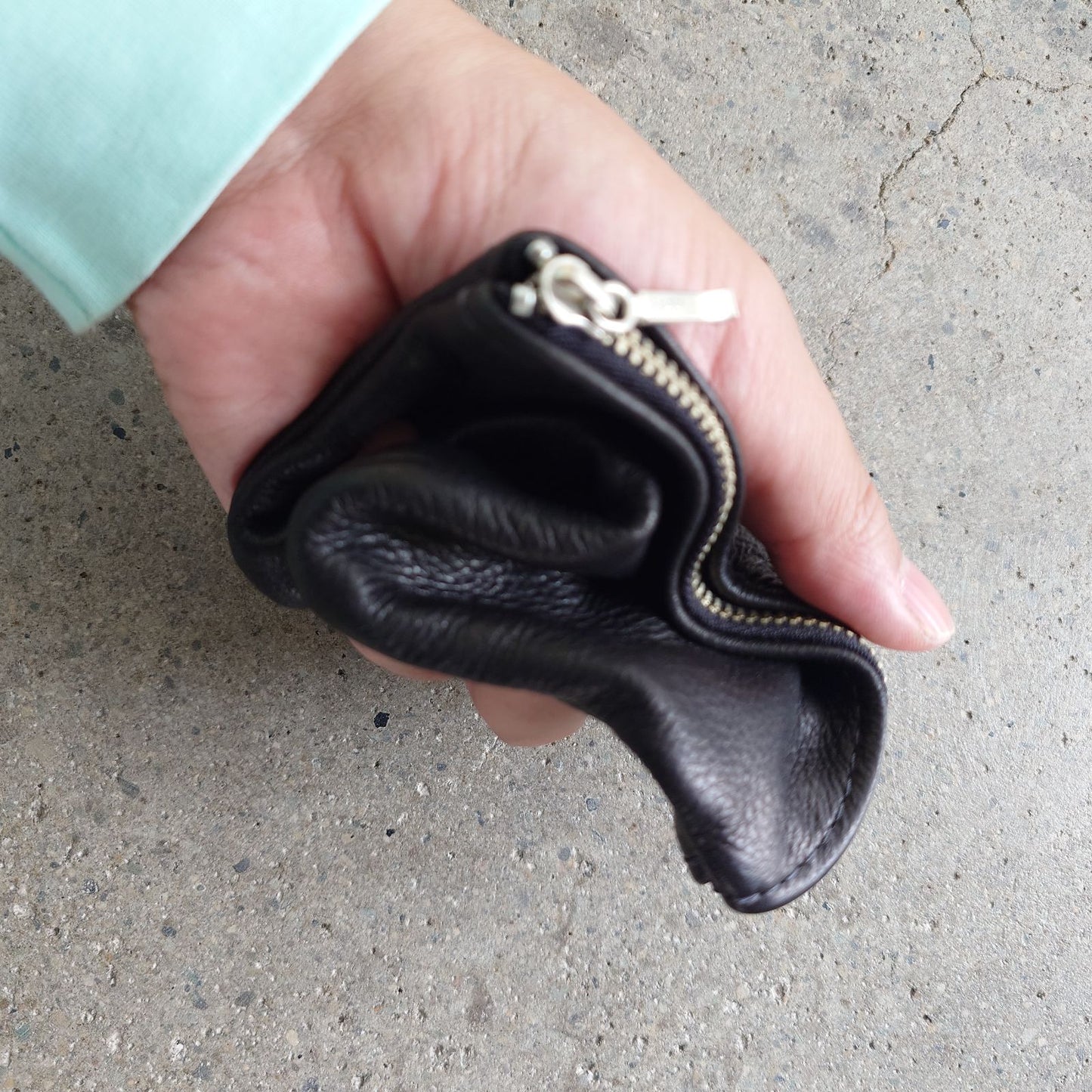 MOONSHINE LEATHER USA porch coin wallet 本革ポーチ 小銭入れ LARGE