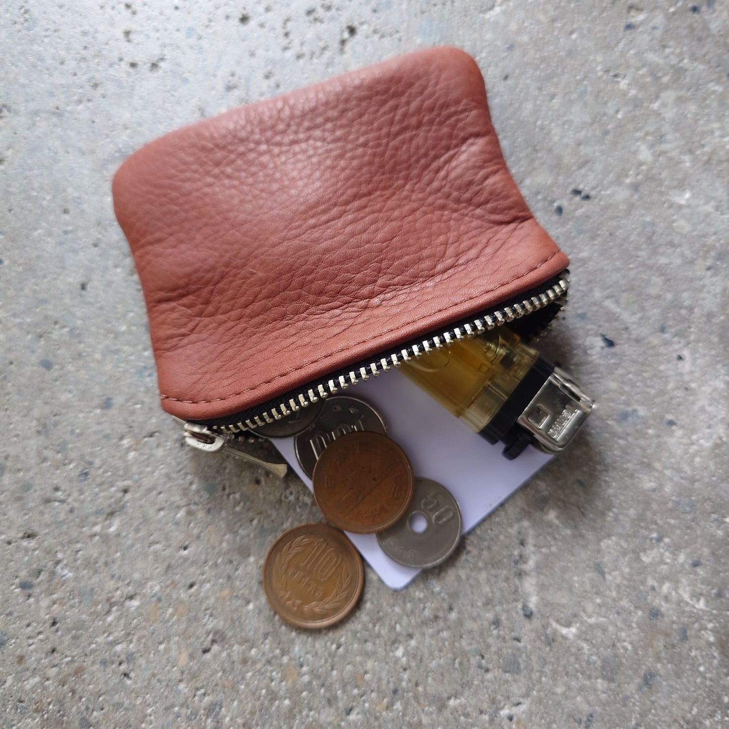 MOONSHINE LEATHER USA porch coin wallet 本革ポーチ 小銭入れ SMALL