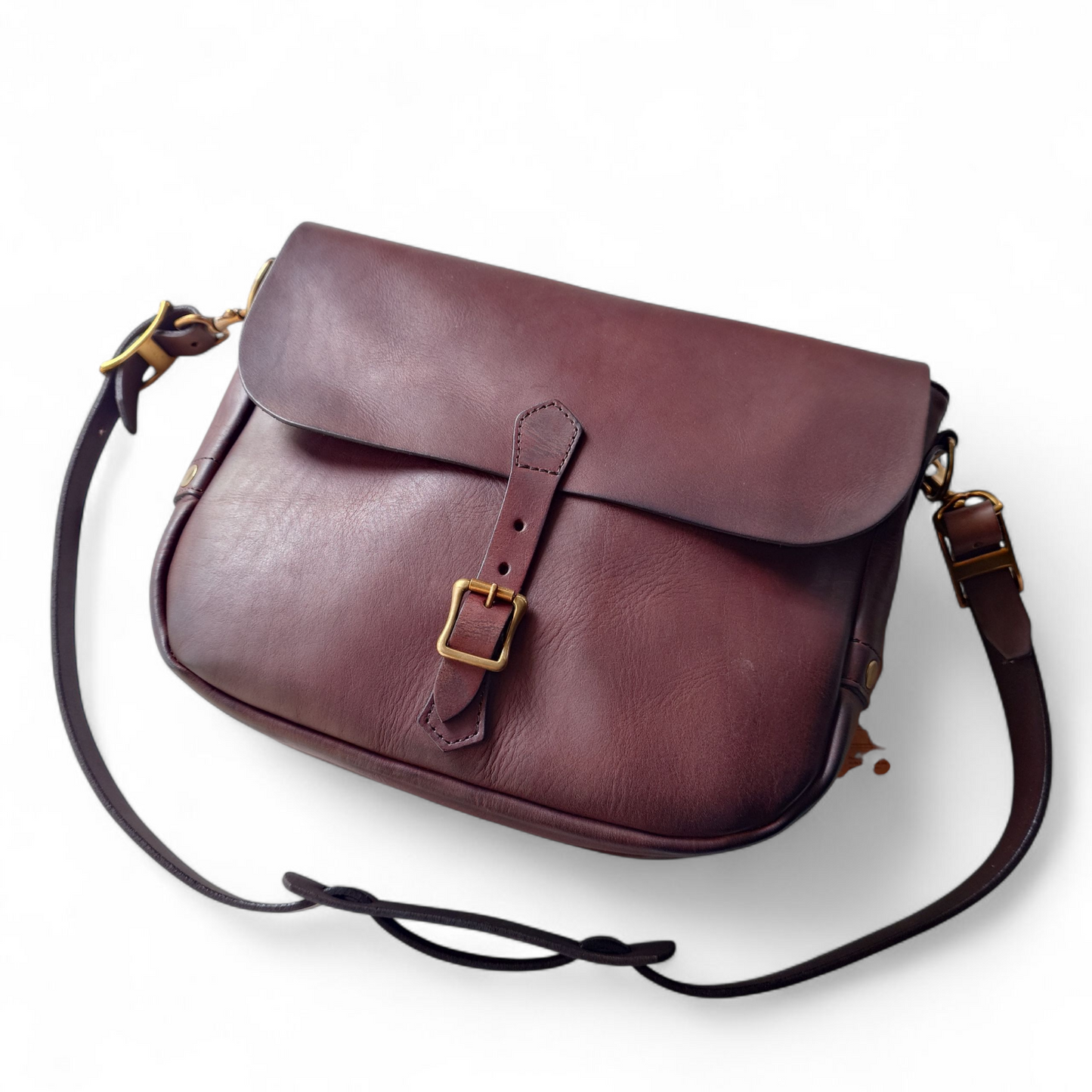 VASCO LEATHER POSTMAN SHOULDER BAG ヴァスコ ポストマンレザーバッグ 本革