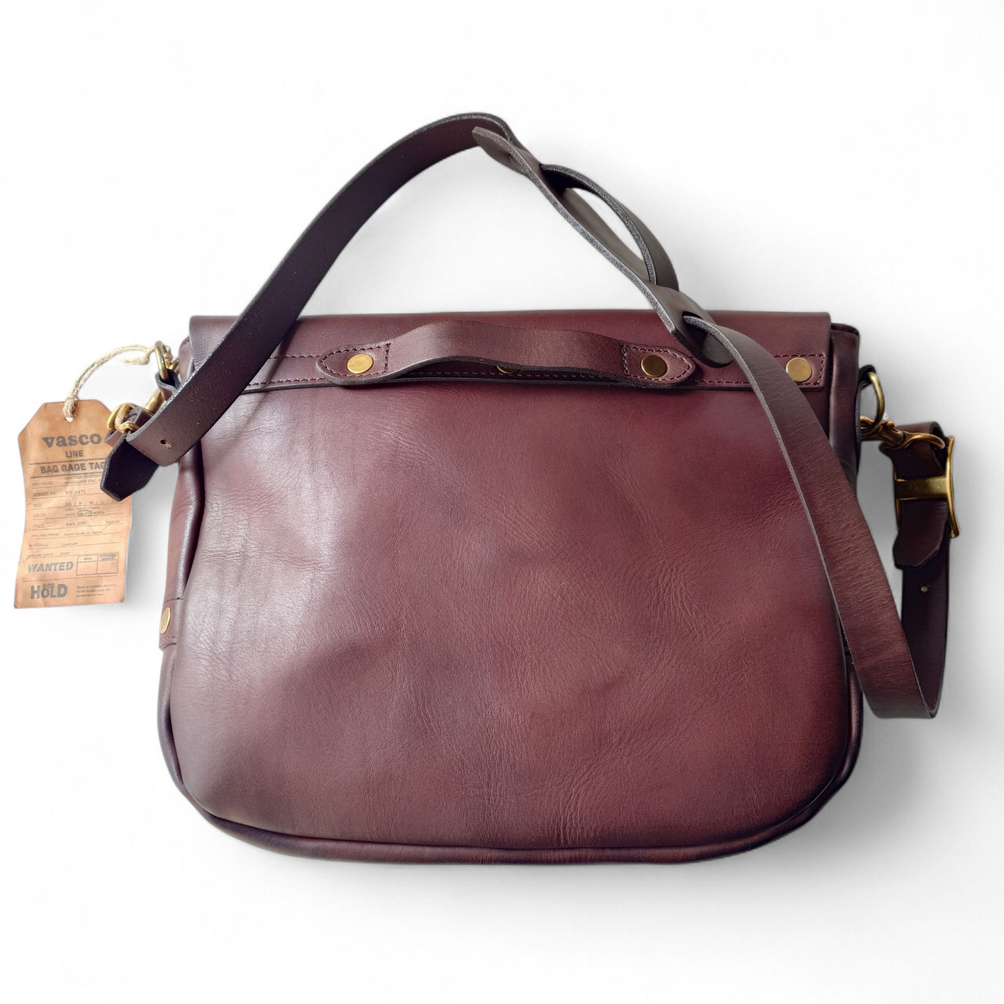 VASCO LEATHER POSTMAN SHOULDER BAG ヴァスコ ポストマンレザーバッグ 本革