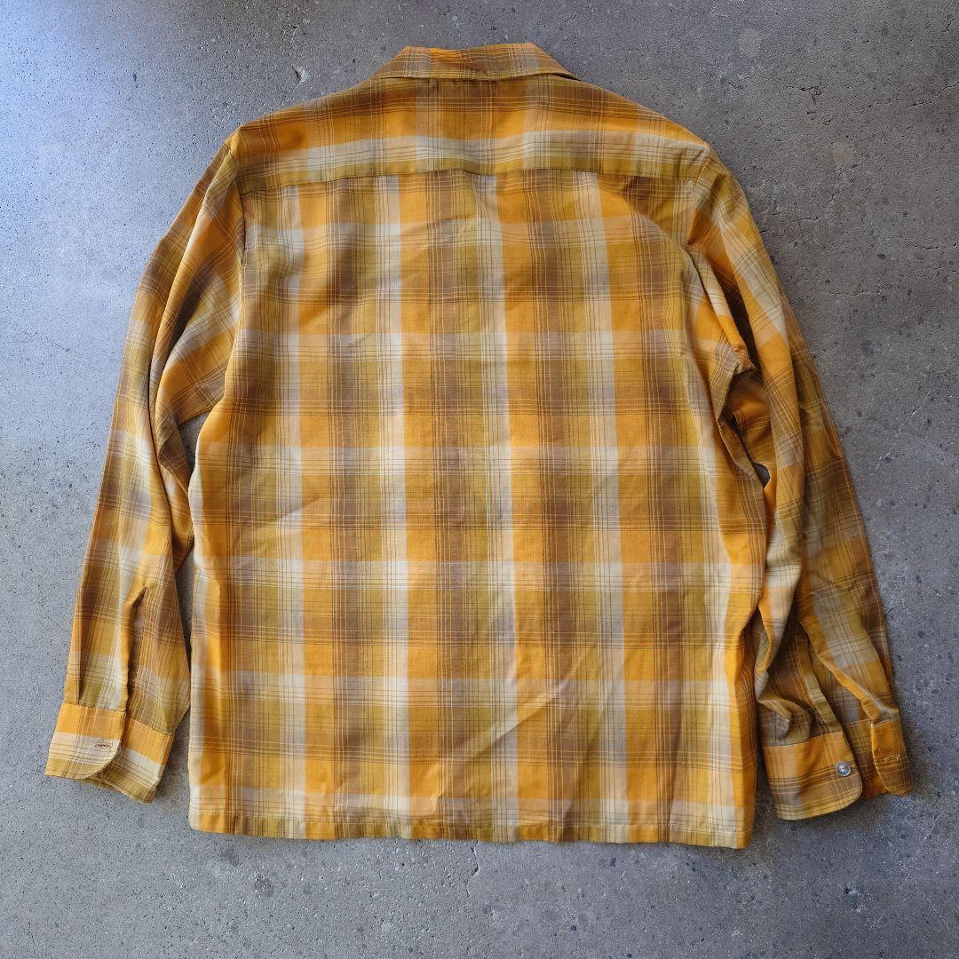 60s towncraft open collar shirts M