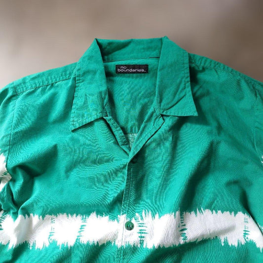 Used TIEDYE open collar shirts L