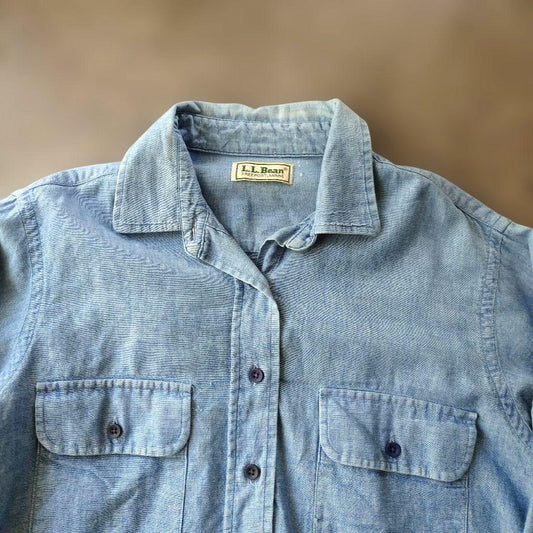 LLBEAN women chambray shirts
