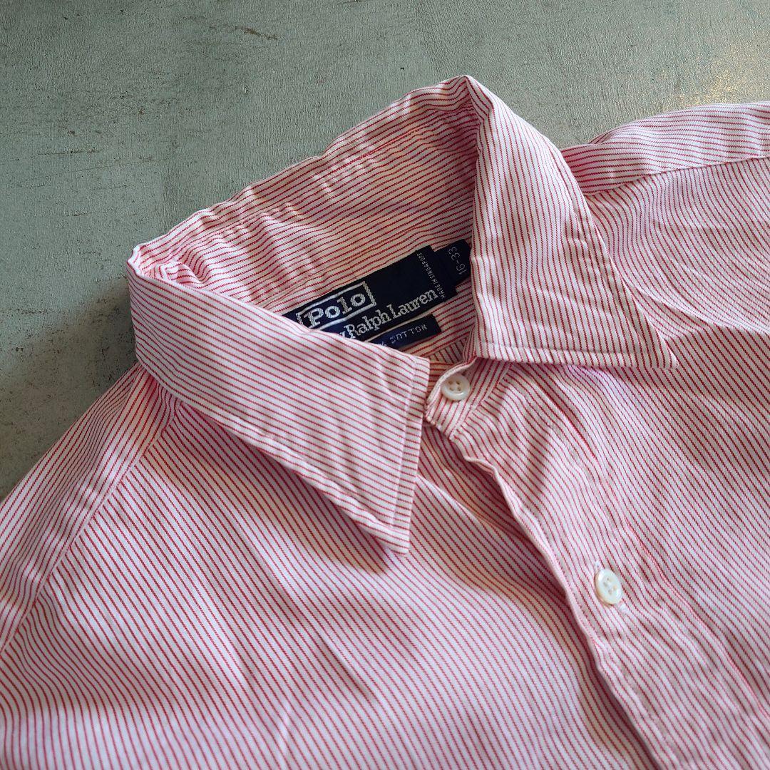 POLO RALPHLAUREN stripe shirts 16inch ポロラルフローレン ストライプシャツ 16inch