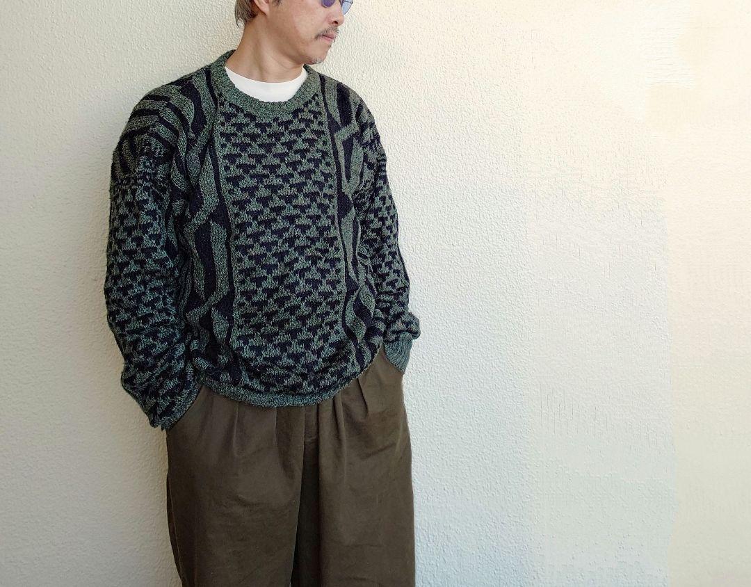 Used Pattern Knit 古着ユーズド 柄物ニット セーター XL相当