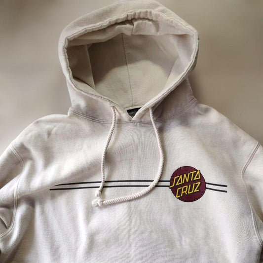 90s SANTACRUZ hoody white sz M