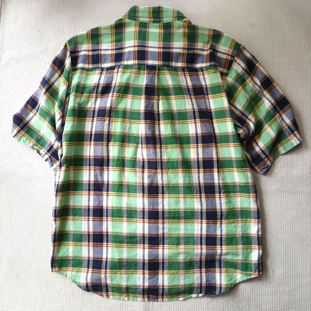 90s woolrich cotton madras check shirts M