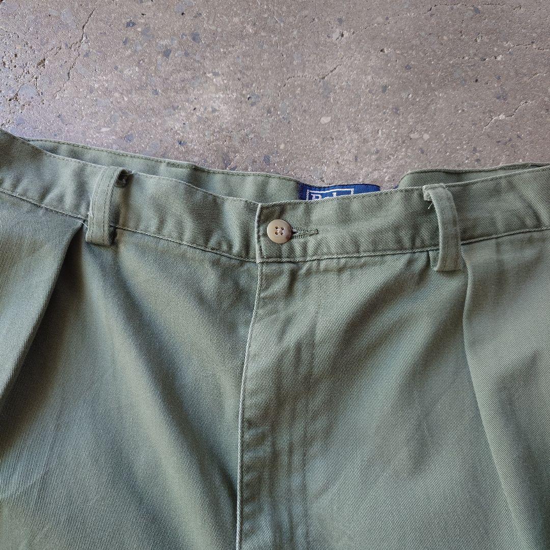 90s poloralphalauren tuck chino shorts w38