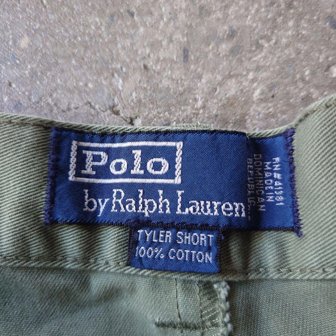 90s poloralphalauren tuck chino shorts w38