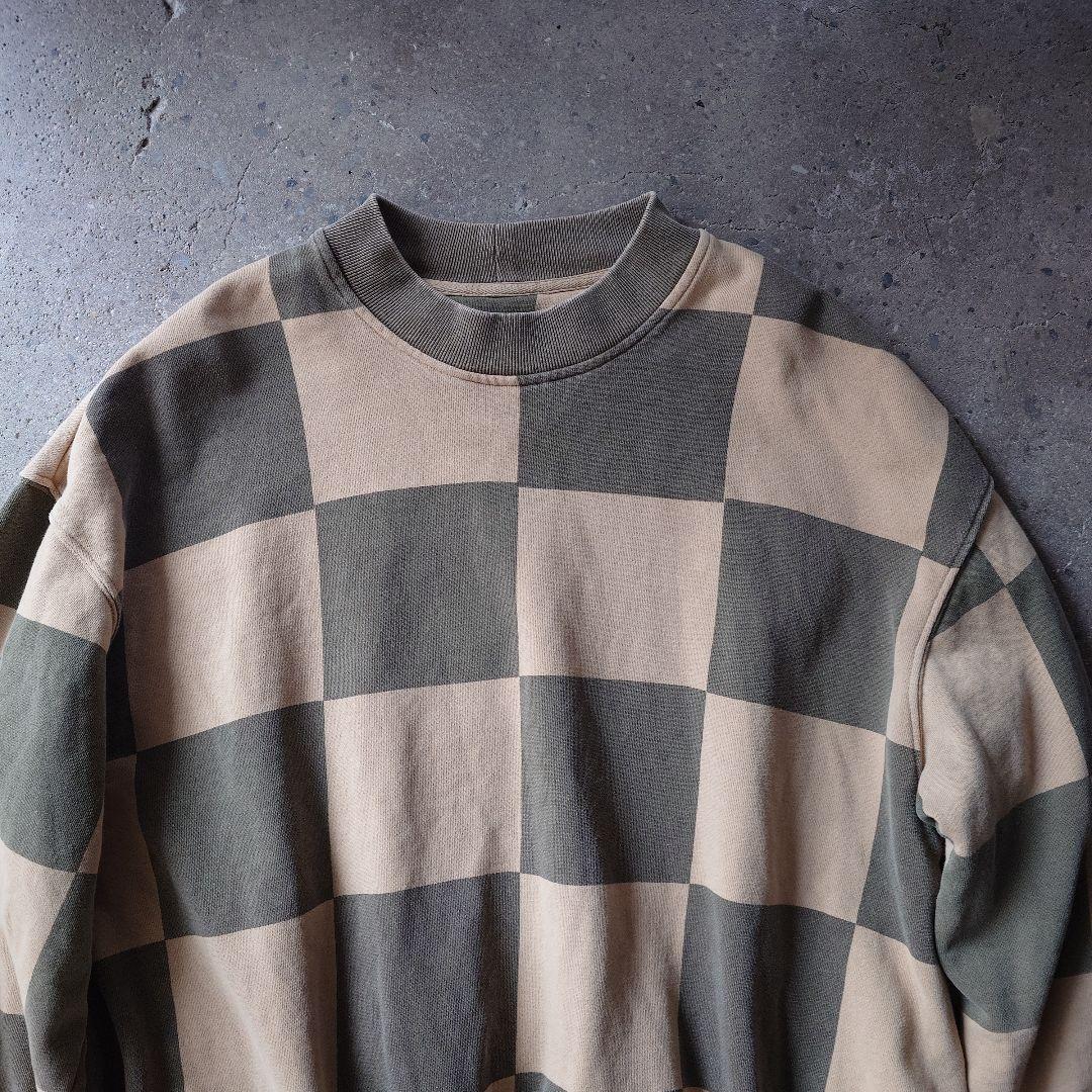 STUSSY checker flag sweat L