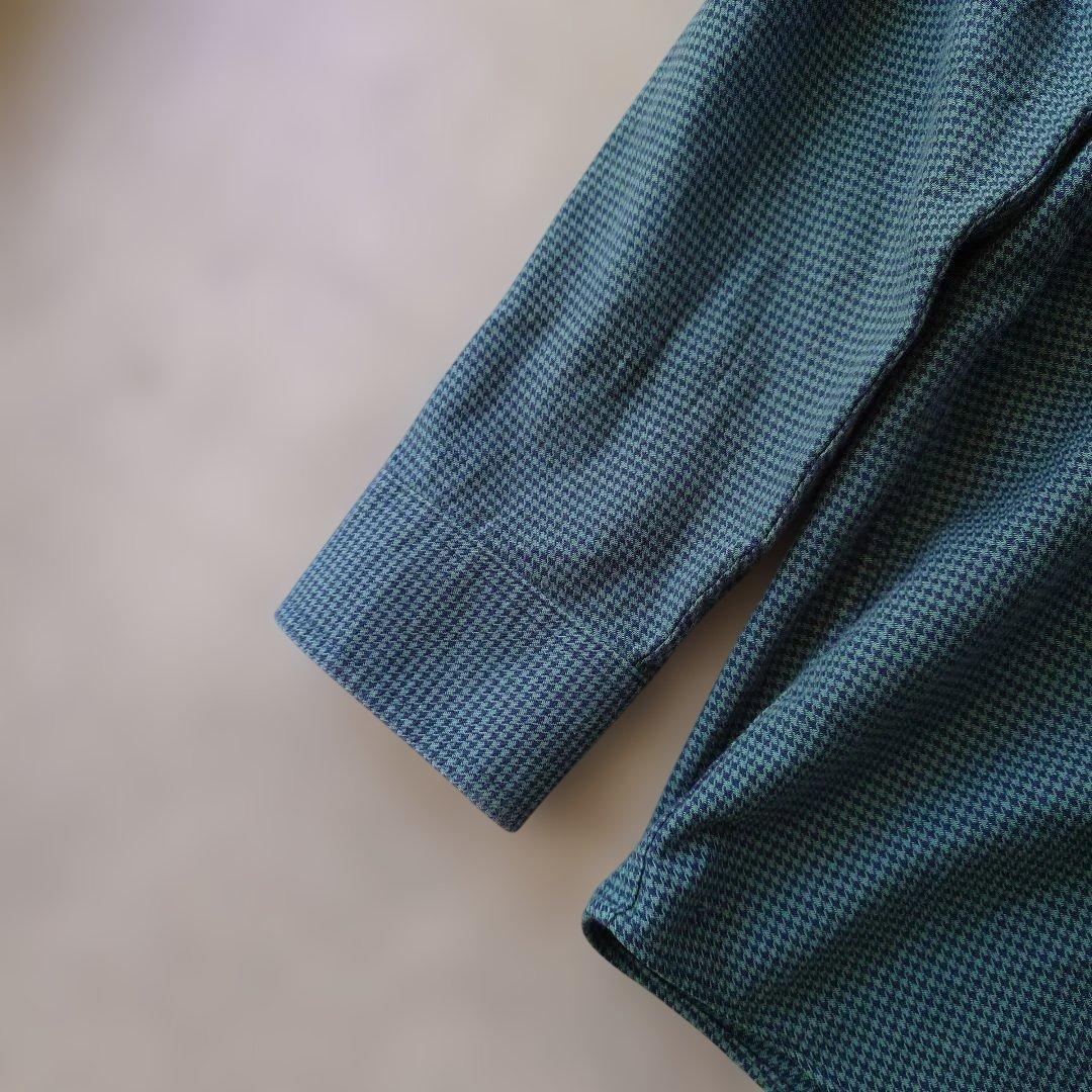 LLBEAN 90s houndtooth shirts L