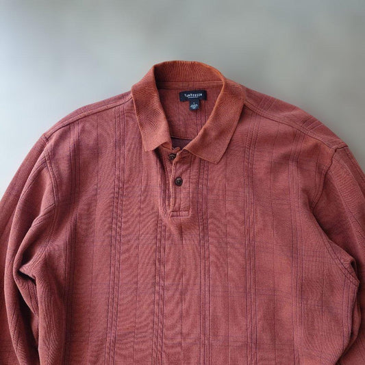 VANHEUSEN ls polo shirts L