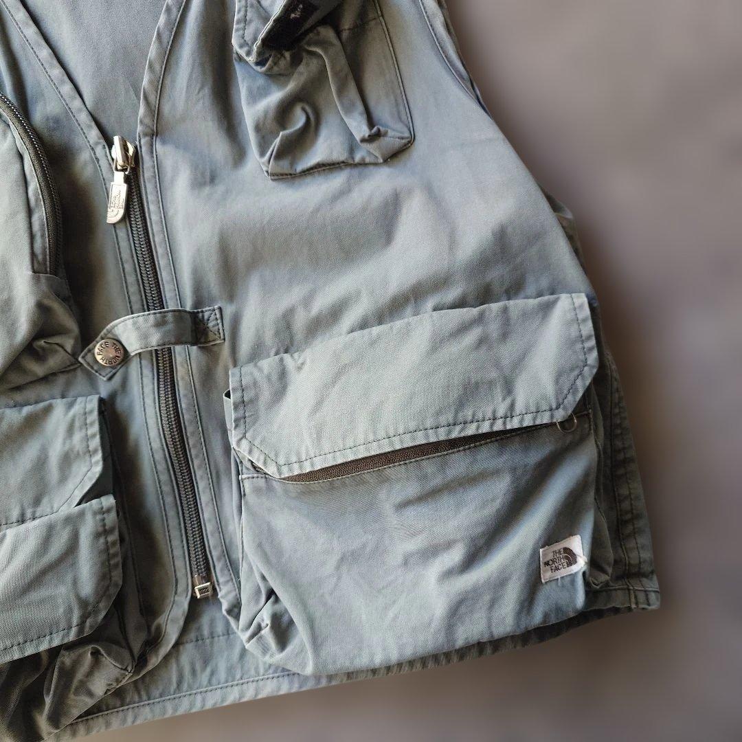 70s NORTHFACE outdoor vest M brown tag