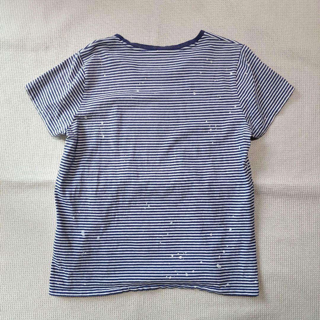 poloralphlauren border tee L wide necjk