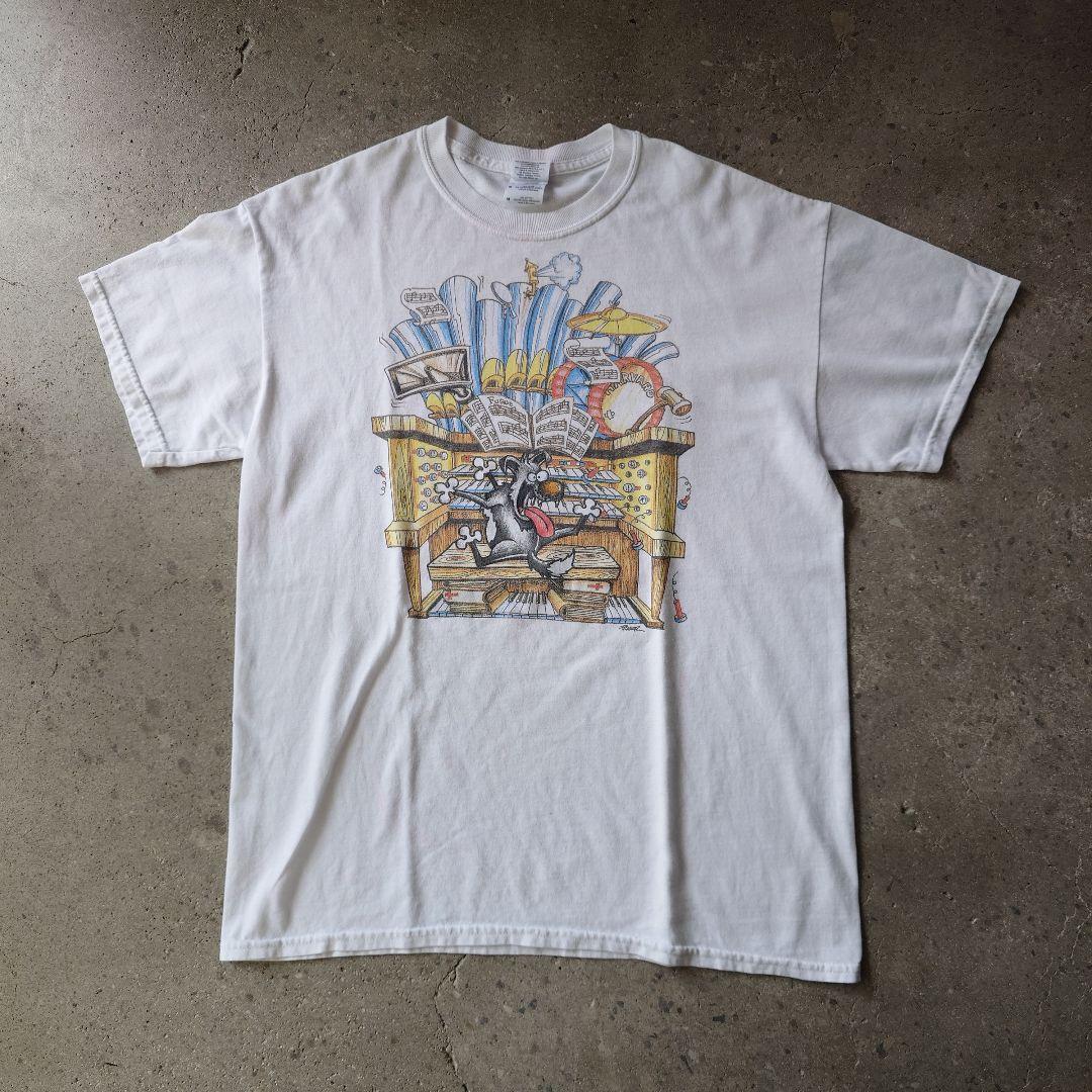 Used print tee DOG M
