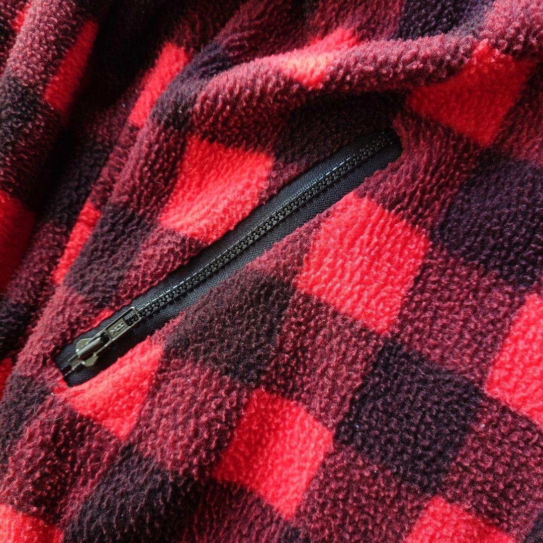 LLBean buffalo check fleece jacket エルエルビーン 80年代バッファローチエック フリースジャケット