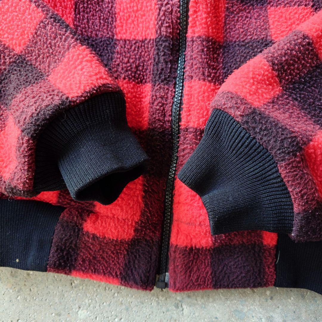 LLBean buffalo check fleece jacket エルエルビーン 80年代バッファローチエック フリースジャケット