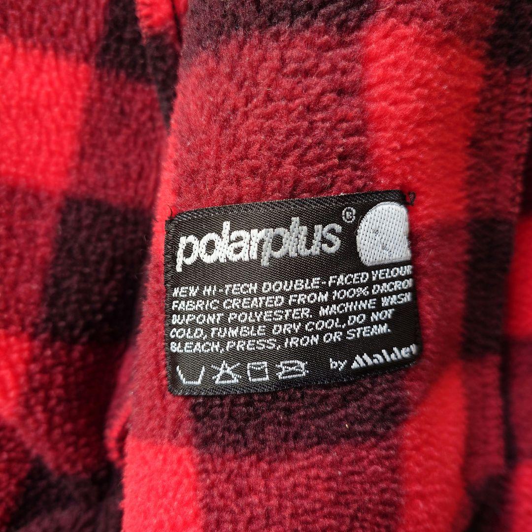 LLBean buffalo check fleece jacket エルエルビーン 80年代バッファローチエック フリースジャケット
