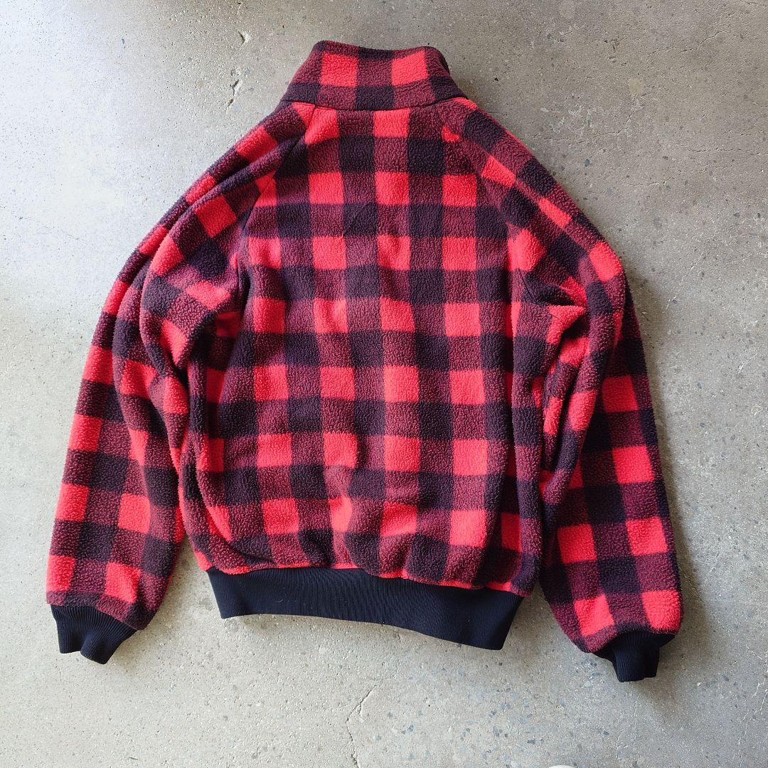 LLBean buffalo check fleece jacket エルエルビーン 80年代バッファローチエック フリースジャケット