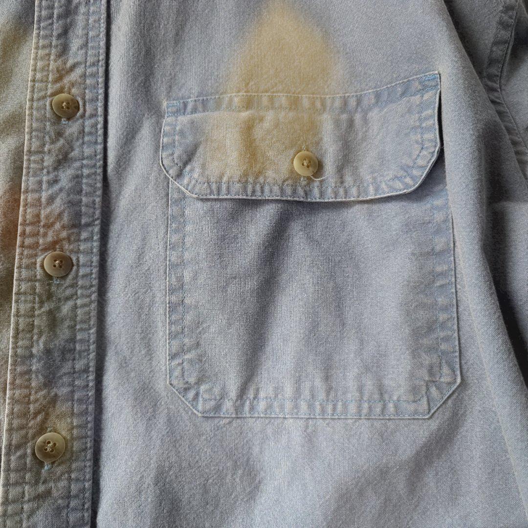 LLBEAN cotton work shirts L