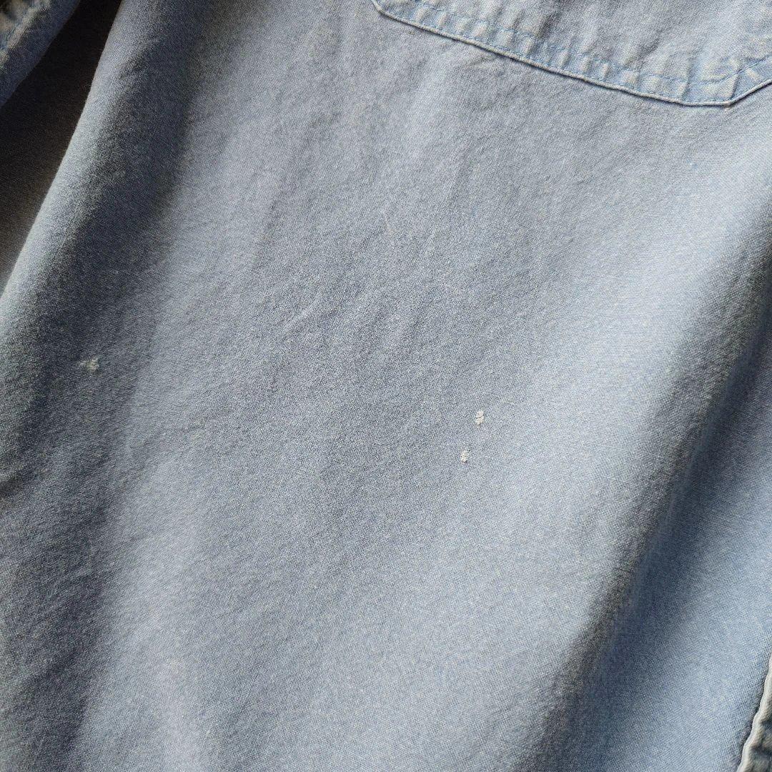 LLBEAN cotton work shirts L