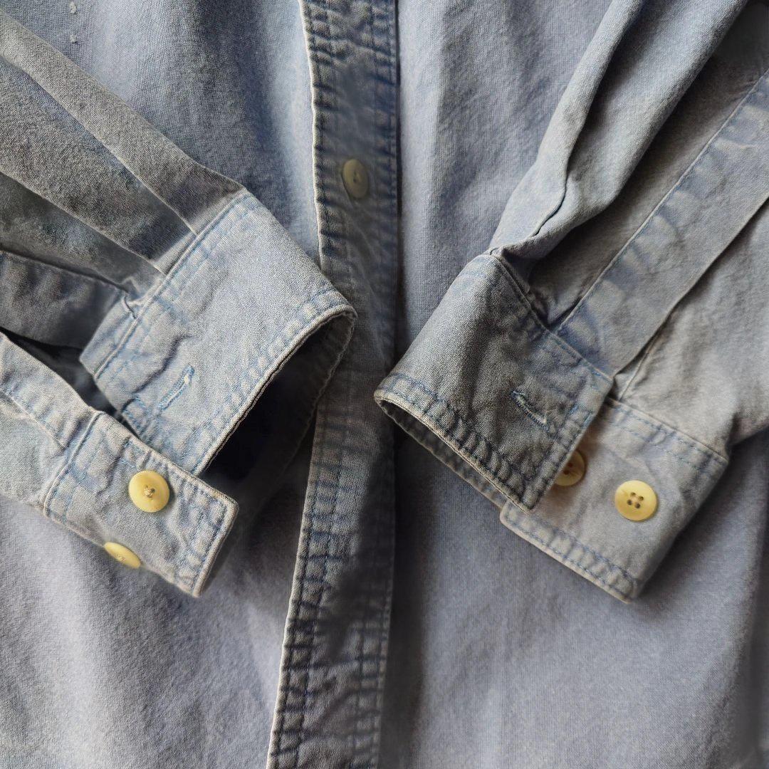 LLBEAN cotton work shirts L