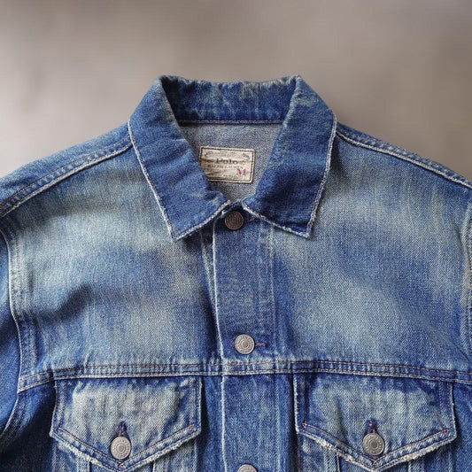 poloralphlauren faded denim jacket M