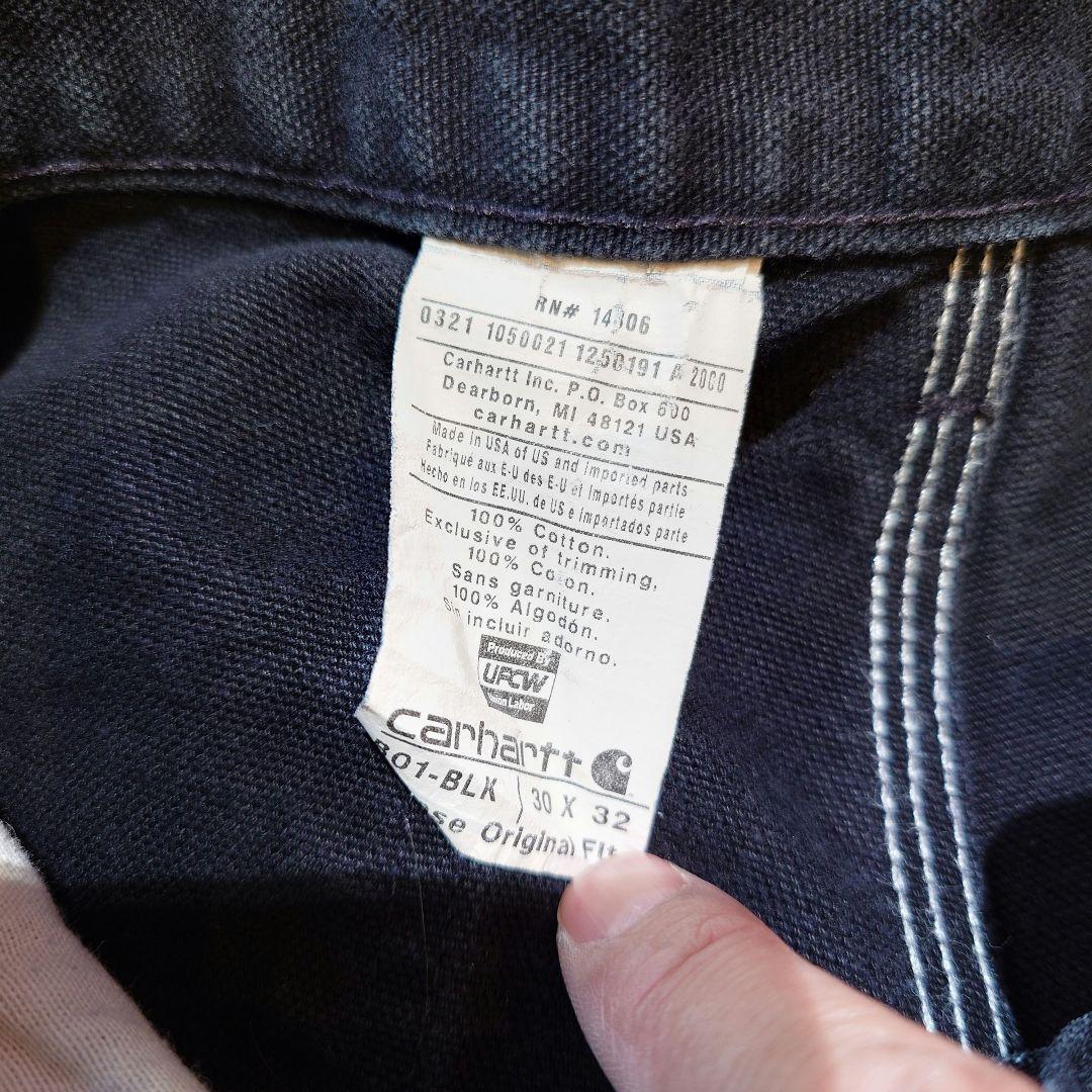 CARHARTT double knee black W30 L32 Made in USA