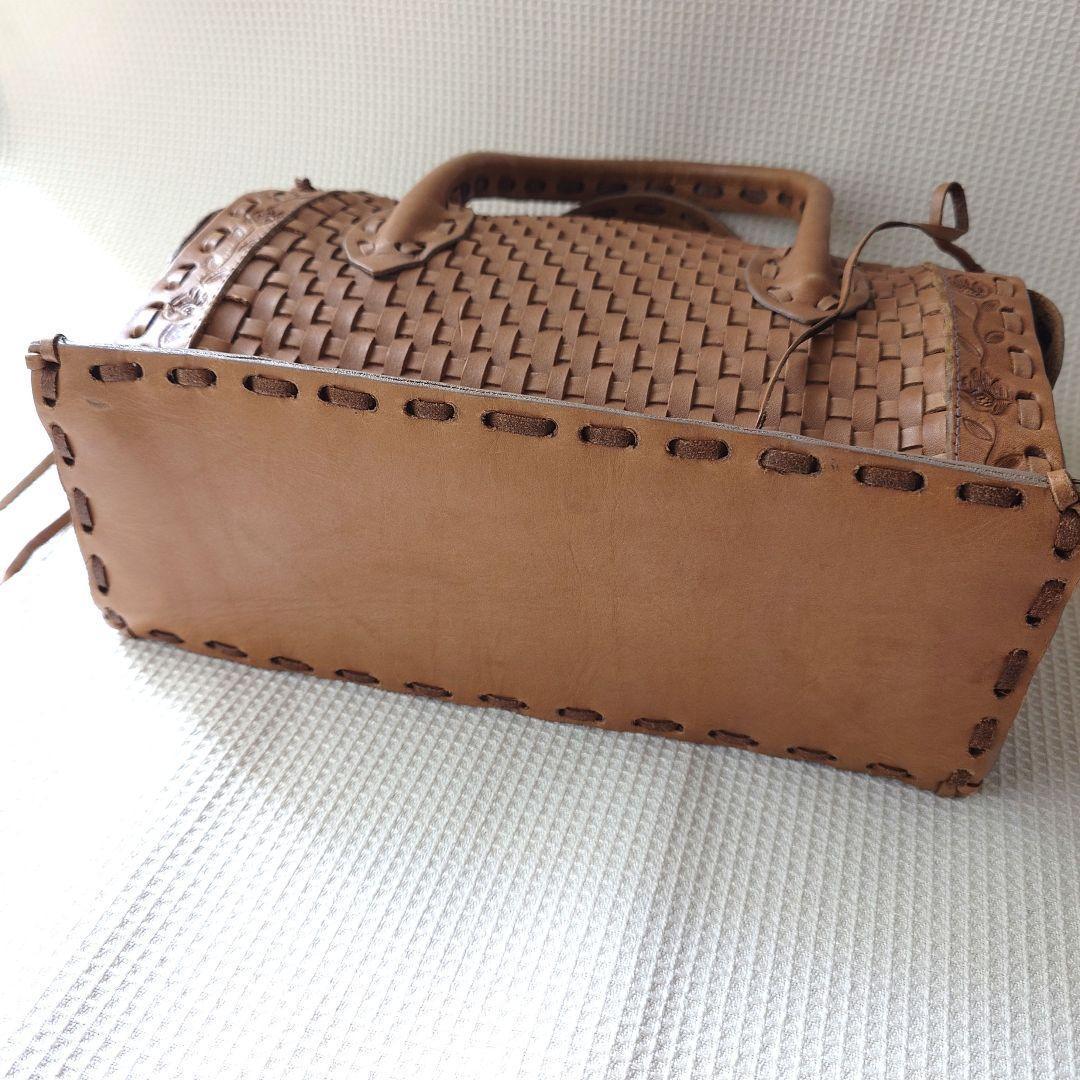 carving tribes handbag カービングトライブス ハンドバッグ ヌメ革