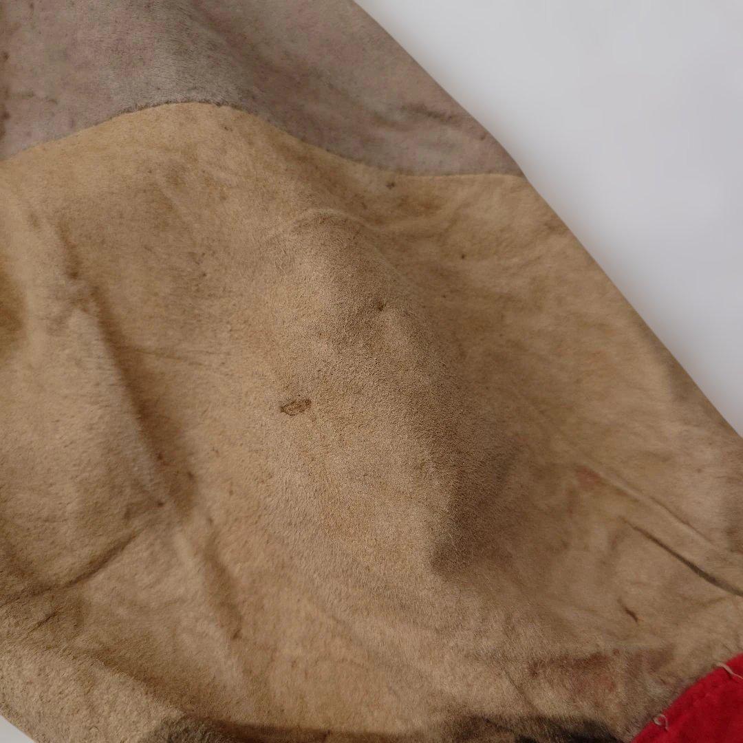 Used EURO women leather suede patchwork blouse
