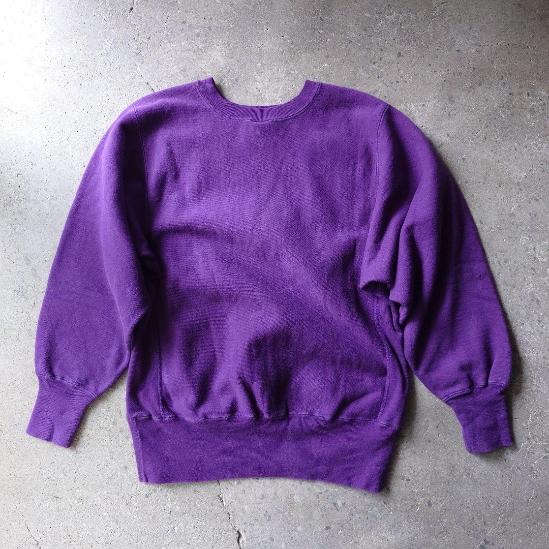 90s champion reverse weave sweat USA puple 目なし
