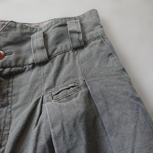 vintage linen women shorts L