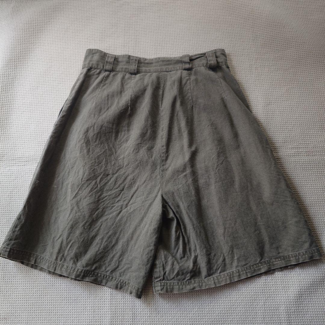 vintage linen women shorts L