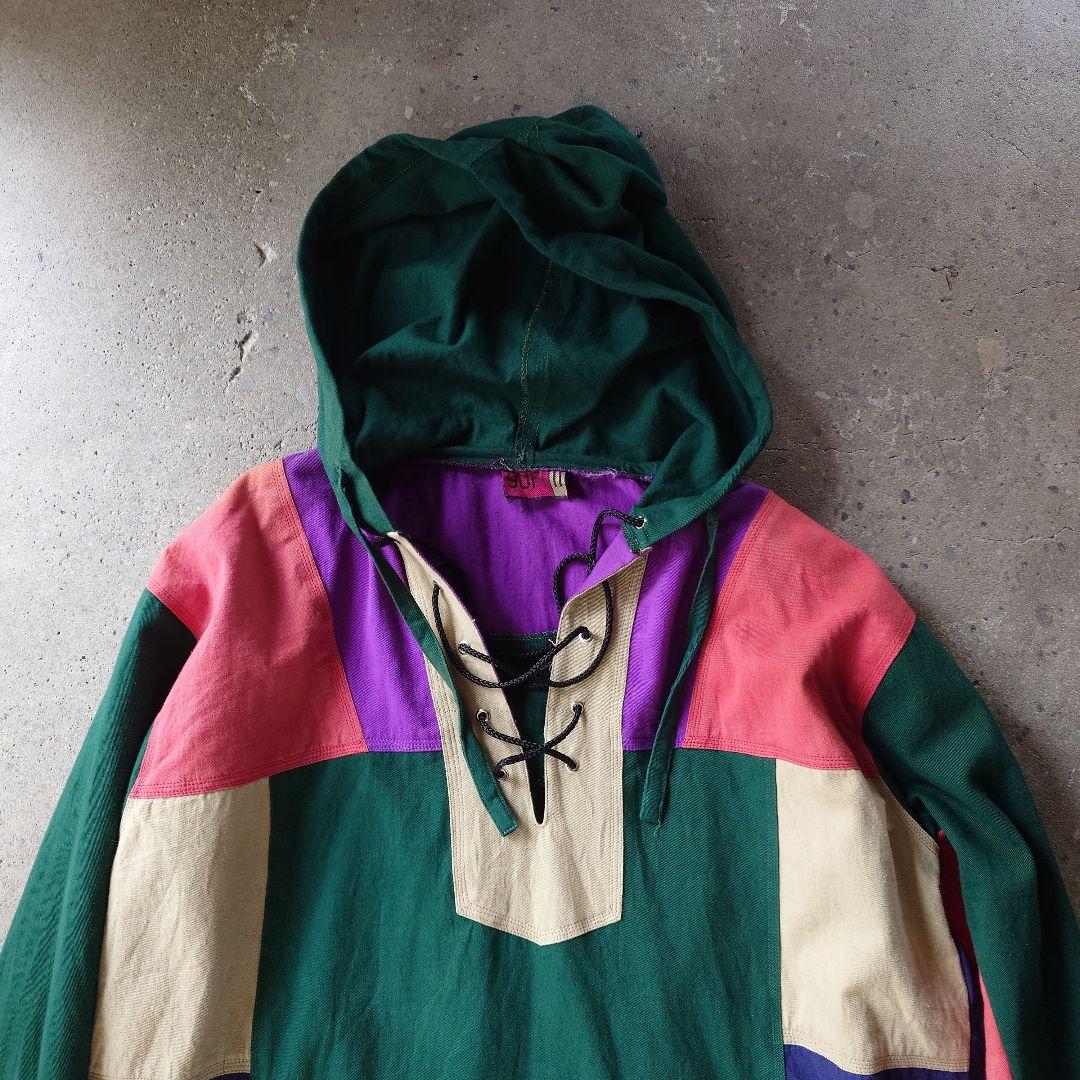 Used multi color laceup pullover shirts