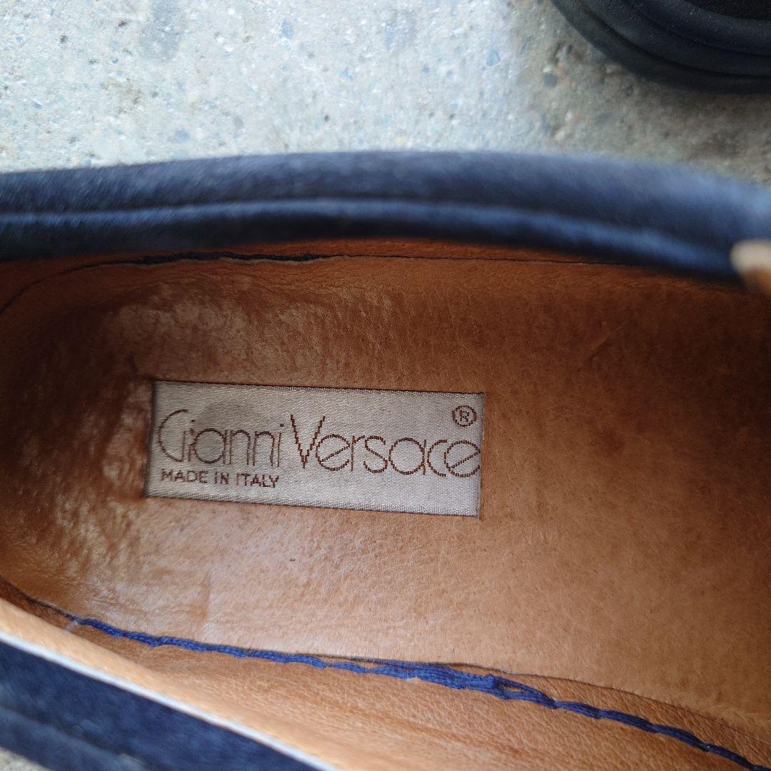 VERSACE old leather sneaker slip on sz 71/2