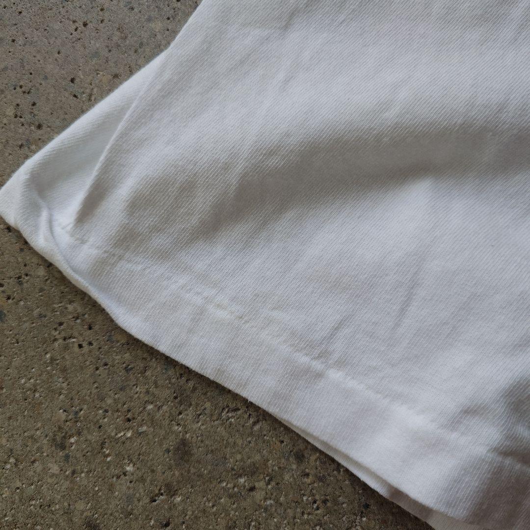 90s single used print tee L