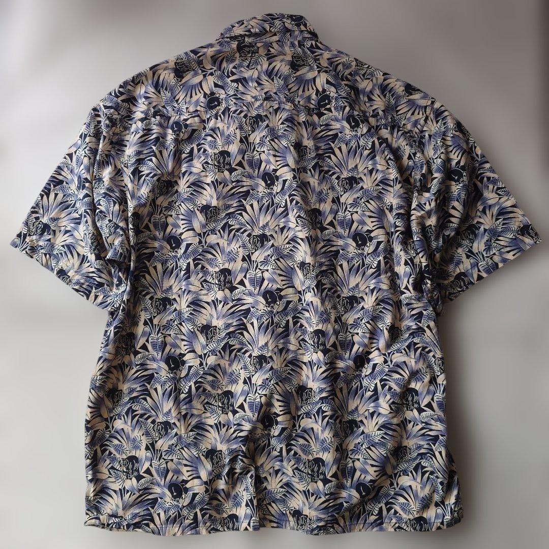 Pierre Cardin elephant pattern aloha shirts XL