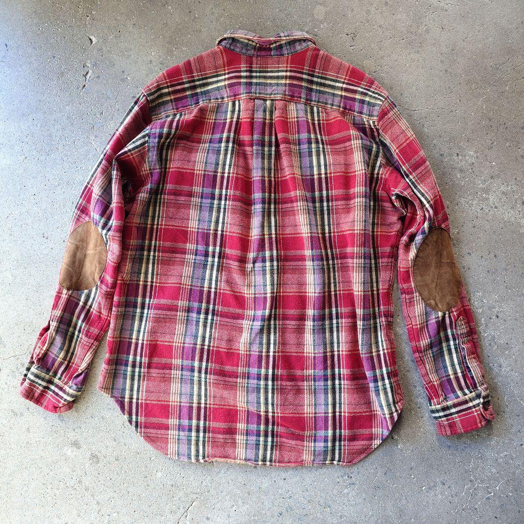 POLO RALPHLAUREN nel shirts elbowpatch ポロラルフローレン ネルシャツ