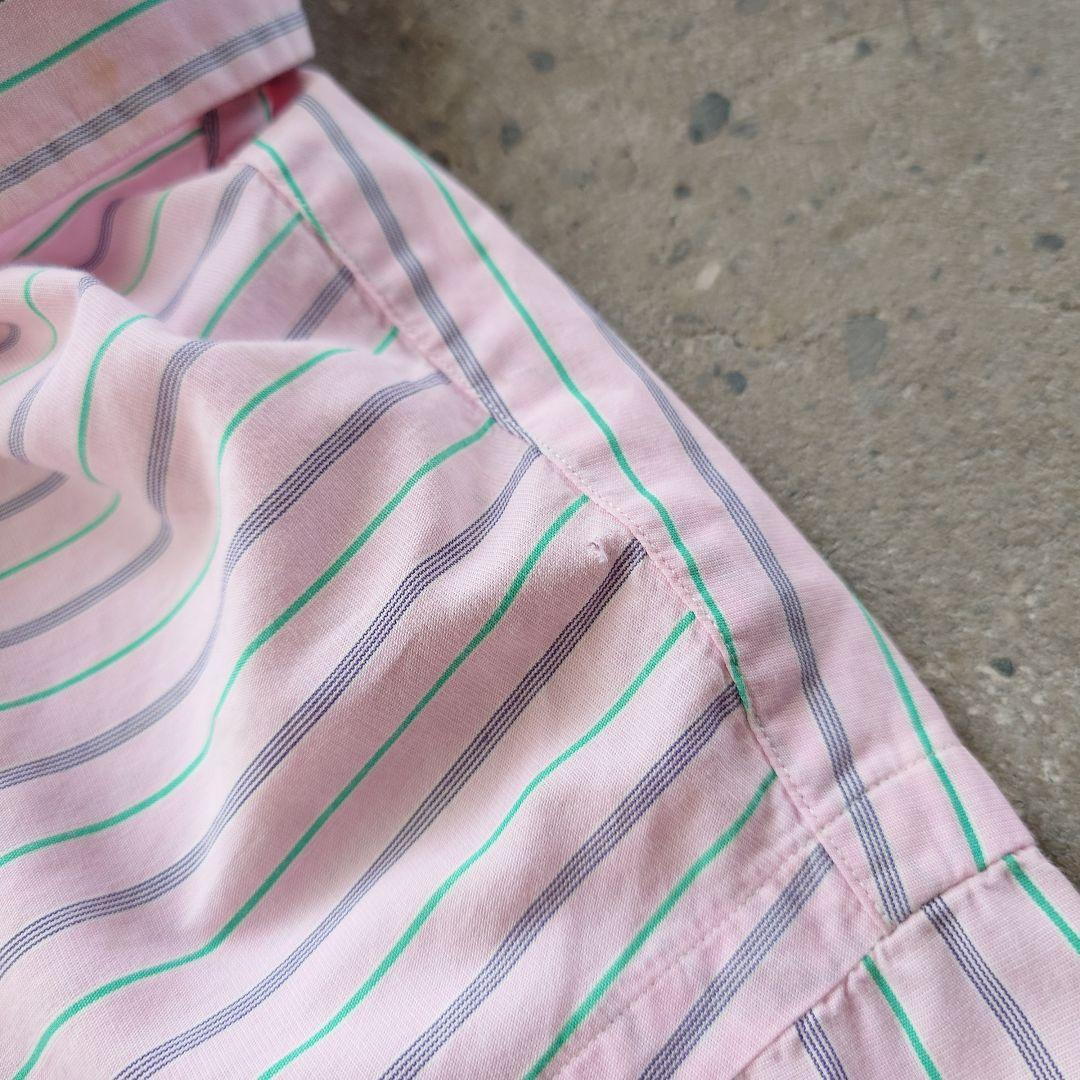 POLO RALPHLAUREN ss stripe shirts M