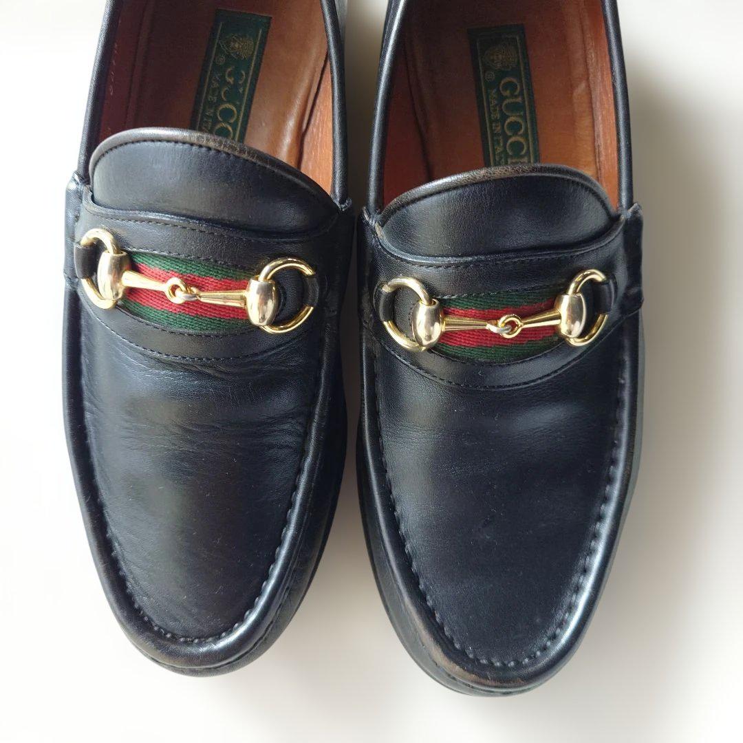 GUCCI shelly line horse bit loffer blk 42 inch 26cm – ALLTHAT