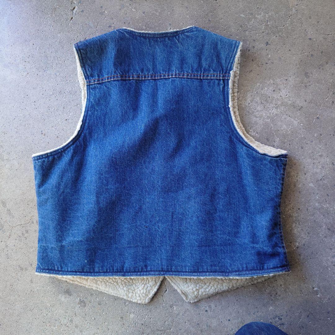 OshKosh B'Gosh denim sherpa vest made in USA L