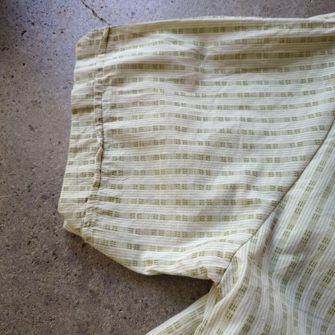 ARROW ss stripe shirts L
