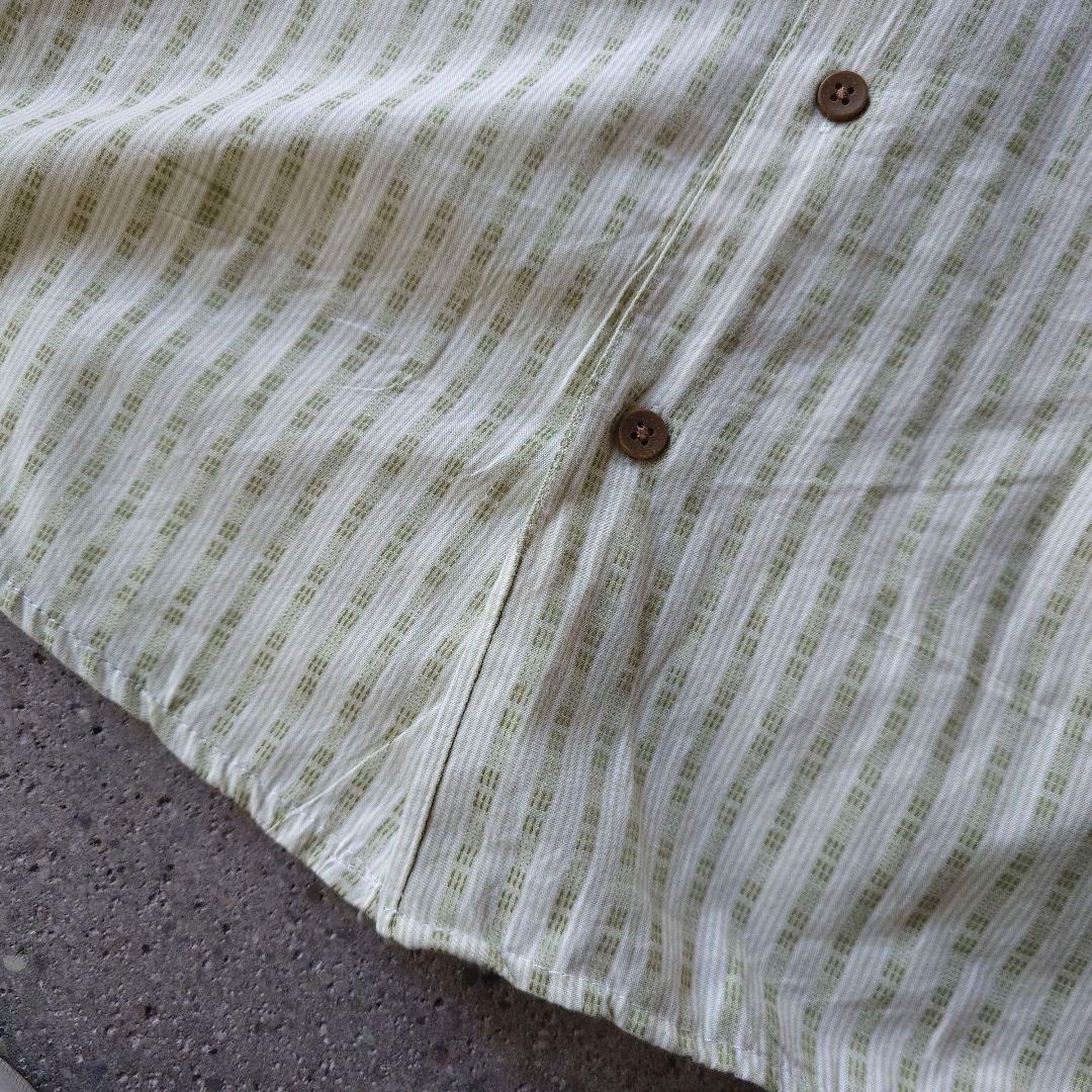 ARROW ss stripe shirts L