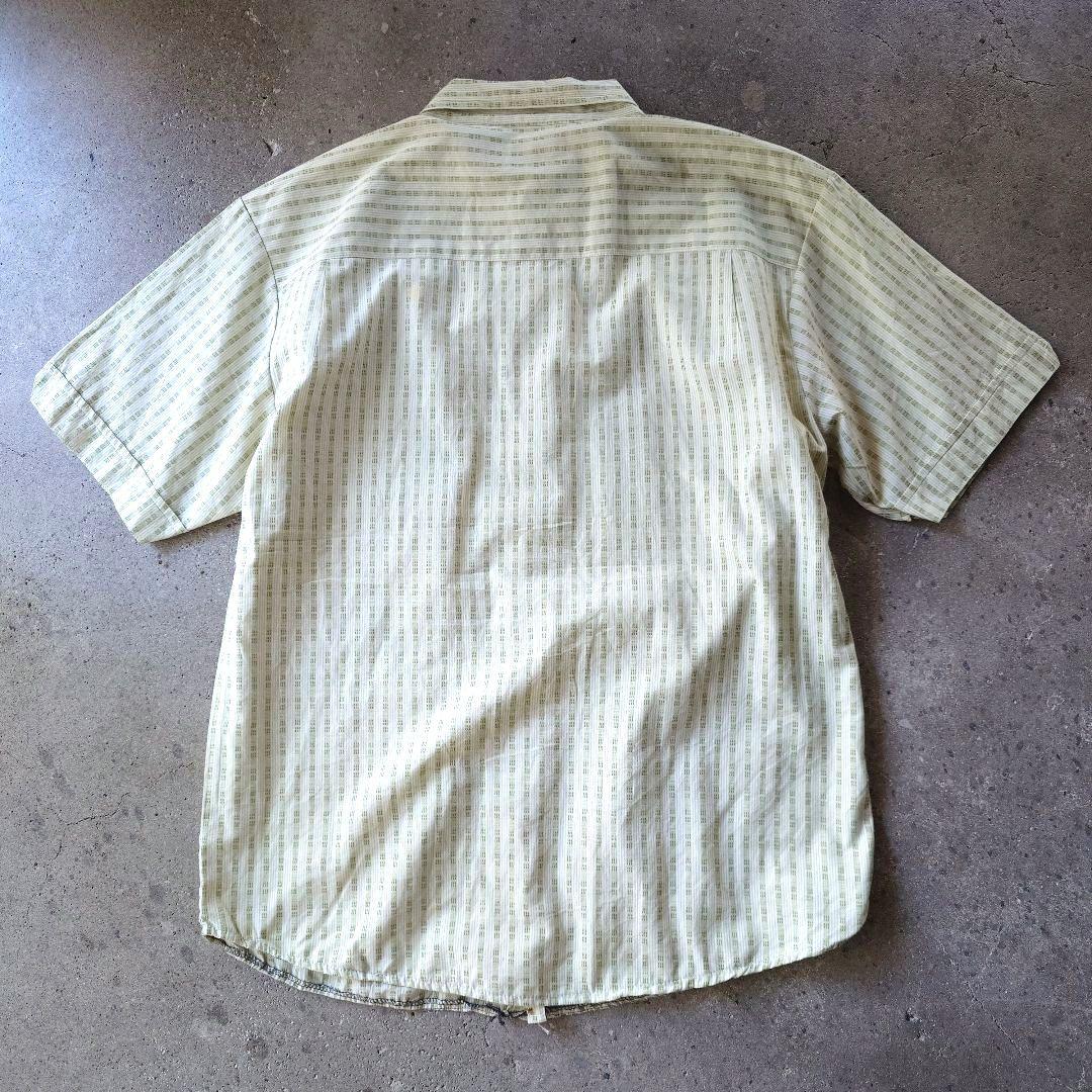 ARROW ss stripe shirts L